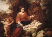 Bartolome Esteban Murillo Rest on his way to flee Egypt painting